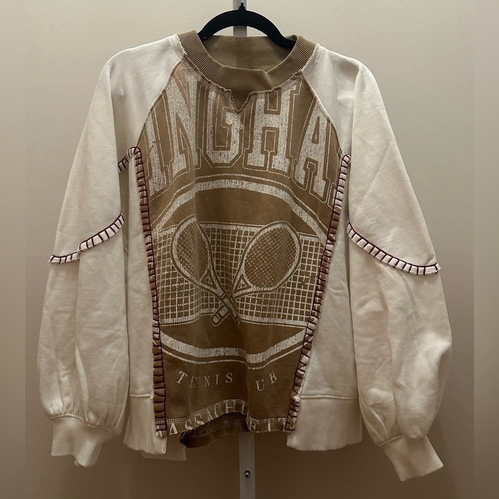 NWT FP Movement Double Header Graphic Crew XS Fer… - image 5